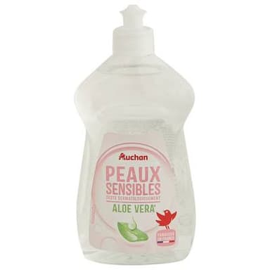 Auchan Liquide vaisselle peaux sensibles Aloé Vera, 500ml