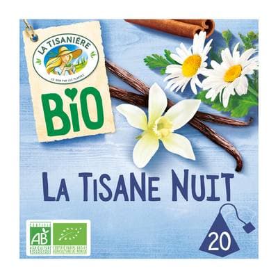 La Tisanière La Tisane Nuit Bio, 20 sachets