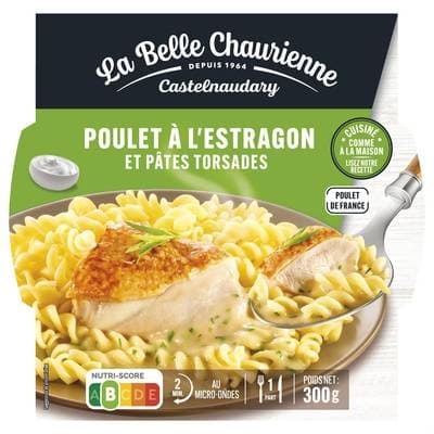 La Belle Chaurienne Poulet à l'Estragon et Pâtes Torsades, 300g