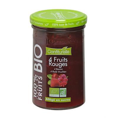 Confiturelle - Confiture 4 Fruits Rouges Bio Allégé en sucre