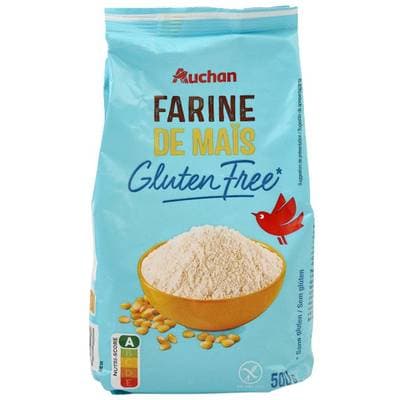 Auchan Farine de Maïs sans Gluten, 500g