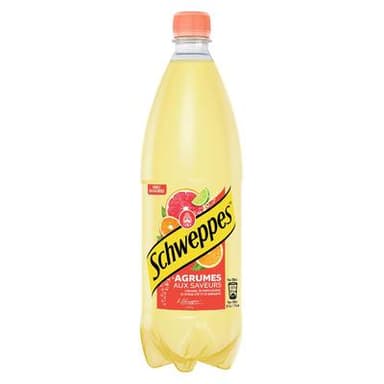 Schweppes Boisson gazeuse saveur agrumes, 1L