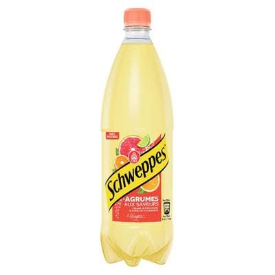 Schweppes Boisson gazeuse saveur agrumes, 1L