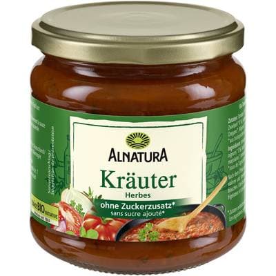Alnatura Sauce Tomate aux Herbes Bio, 350g