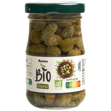Auchan BIO Câpres au vinaigre Bio, 60g