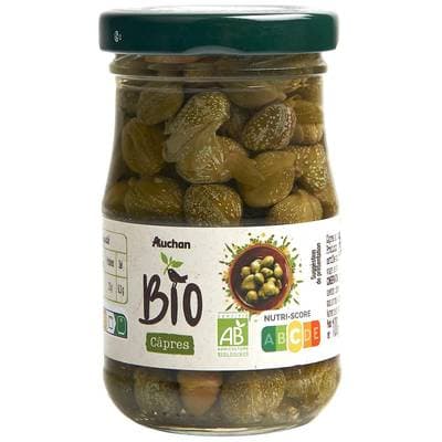 Auchan BIO Câpres au vinaigre Bio, 60g