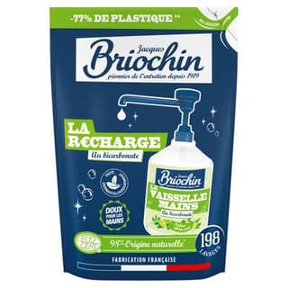 Briochin Liquide vaisselle Recharge Bicarbonate, 450ml