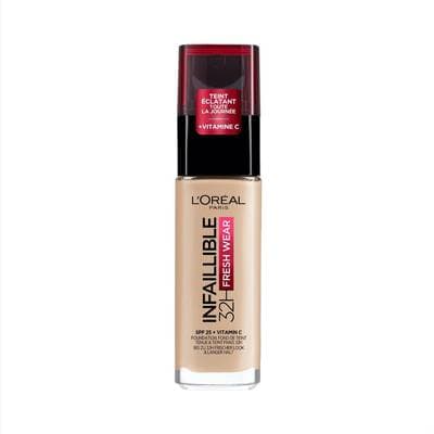 L'Oréal Paris Fond de teint fluide Infaillible 24h, 130 Beige Peau - 30ml