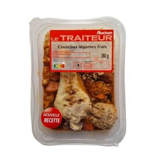 Auchan Le Traiteur Couscous légumes frais, 1 Part - 350g