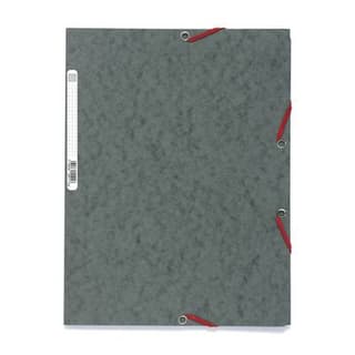 Exacompta Chemise plate à élastique 24 x 32 cm grise, 1  chemise