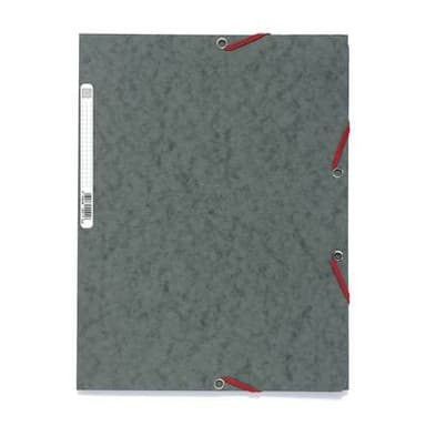 Exacompta Chemise plate à élastique 24 x 32 cm grise, 1  chemise