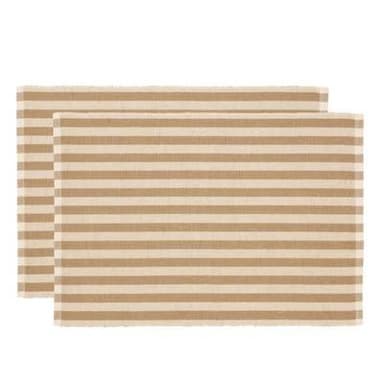 Södahl Set de table Statement Stripe Beige, 2 set de table