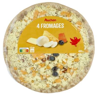 Auchan Pizza 4 Fromages, 450g