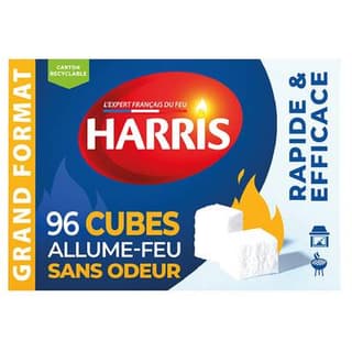 Harris Allume-feu naturel et longue durée, 96 allume-feu