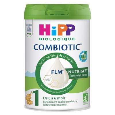 Hipp Lait bébé en poudre Combiotic FLM Bio Nutrigest formule épaissie 1er âge, 0-6 mois, 800g