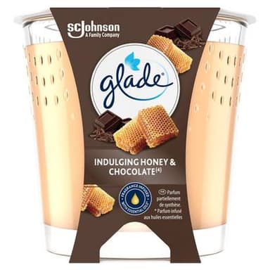 Glade Bougie Miel et chocolat, 1 bougie