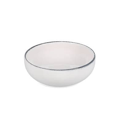 Collection Fade Bol 12,5xH5cm black rim Fade, 1 pièce