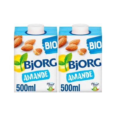 Bjorg Lait d'Amande Boisson Végétale Bio, Lot de 2x50cl
