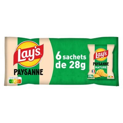 Lay's Chips paysannes nature, 6x27.5g