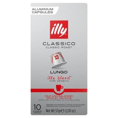 Illy Classico classic roast lungo, 10 capsules