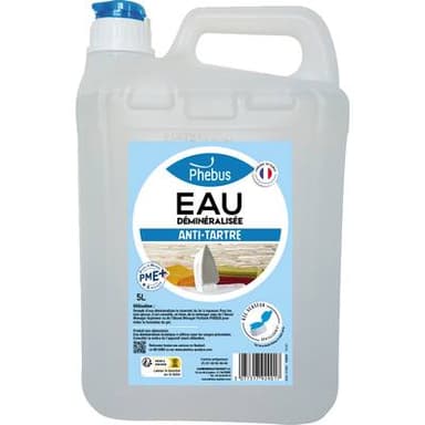 Phébus Eau demineralisée anti-tartre, 5L