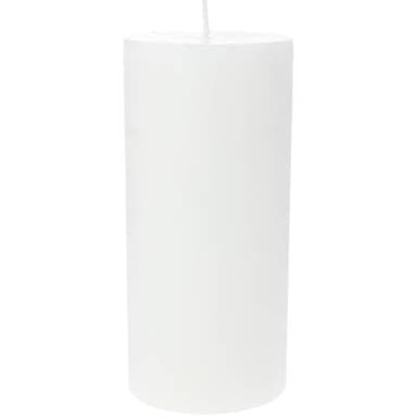 Ambiances Devineau Bougie cylindrique rustique coloré blanc 70H150, 1 bougie