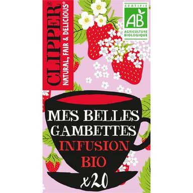 Clipper Infusion Mes Belles Gambettes Bio - 20 sachets, 40g
