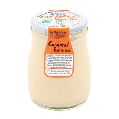 La Ferme du manège Yaourt Caramel au beurre salé, 180g