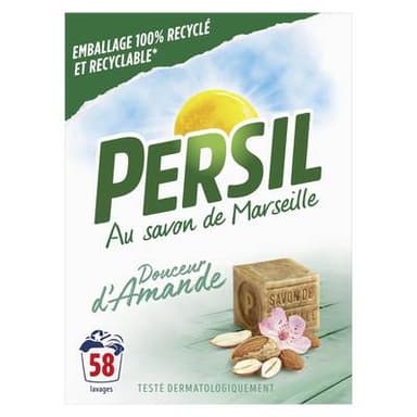 Persil Lessive en Poudre Douceur d'Amande, 58 Lavages