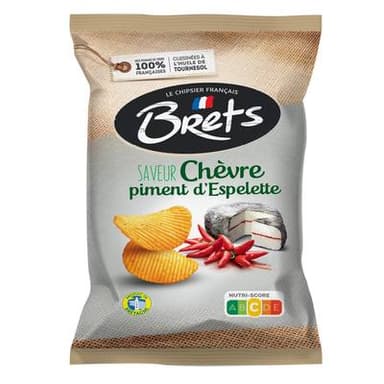 Bret's Chips Chèvre Piment d'Espelette, 125g