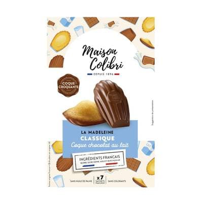 Maison Colibri Madeleine Classique Coque Chocolat Lait, 182g