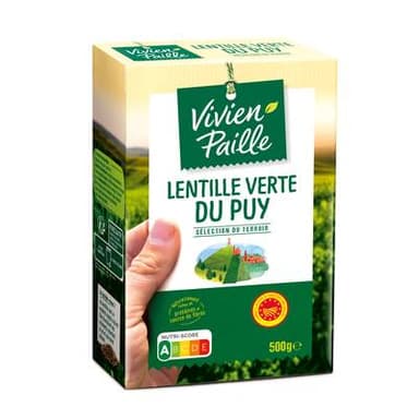 Vivien Paille Lentilles vertes du Puy AOP, 500g