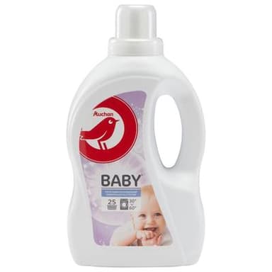 Auchan Baby Lessive liquide pour bébé, 1,5L