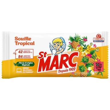 St-Marc Lingettes nettoyantes souffle tropical, 42 lingettes