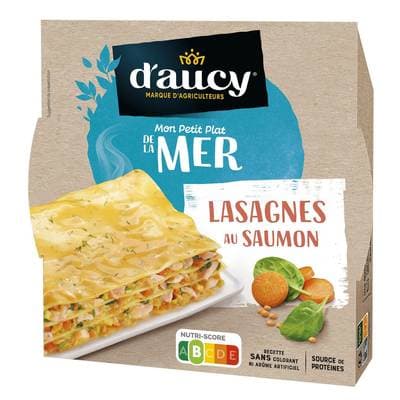 D'aucy Lasagnes au Saumon, 300g