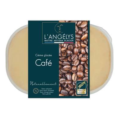 L'Angelys Crème glacée artisanale Café de Colombie pur Arabica, 450g