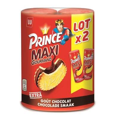 Prince Biscuits fourrés au chocolat Maxi Gourmand, 2X250G