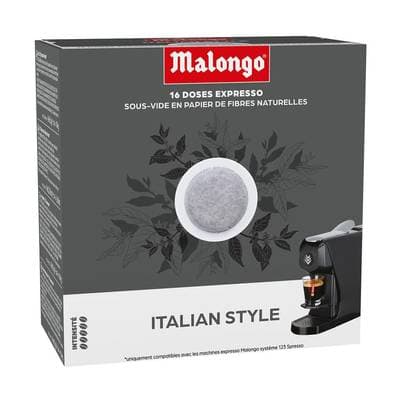 Malongo Café Italian style, 16 dosettes