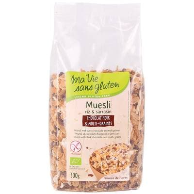 Ma Vie Sans Gluten Muesli bio chocolat noir et multi-graines, 300g