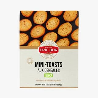 Eric Bur Mini-toasts grillés aux céréales bio, 150g