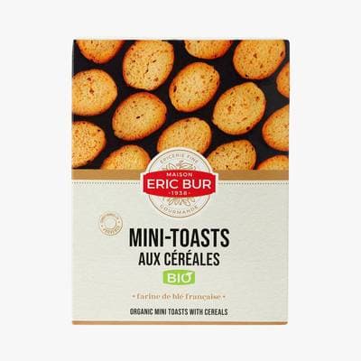 Eric Bur Mini-toasts grillés aux céréales bio, 150g