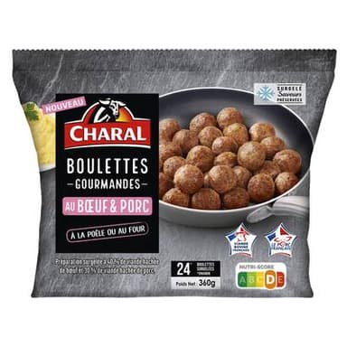 Charal Boulettes boeuf et porc, 360g