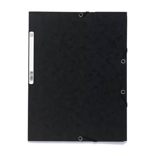Exacompta Chemise plate à élastique 24 x 32 cm noire, 1  chemise
