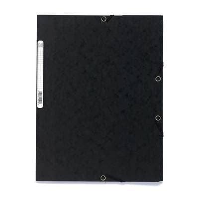 Exacompta Chemise plate à élastique 24 x 32 cm noire, 1  chemise