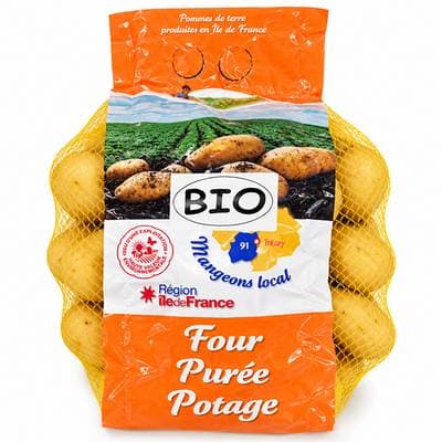 Pomme de Terre Four, Purée, Potage Bio, Filet de 2,5 kilos