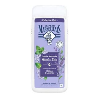 Le Petit Marseillais Gel douche relaxante rituel du soir mélisse et lavande, 650ml