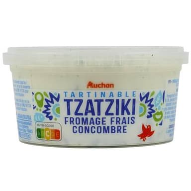 Auchan Tzatziki fromage Frais et Concombre, 200g