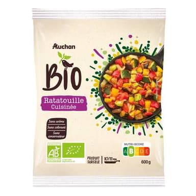 Auchan BIO Ratatouille cuisinée bio, 600g