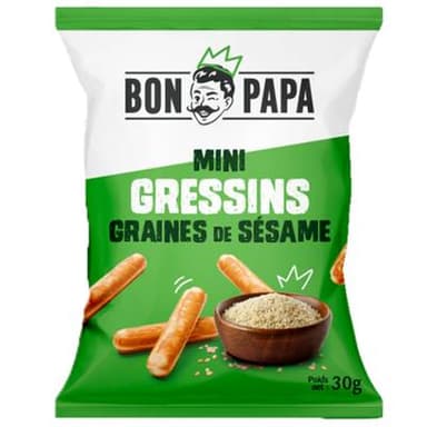 Bon Papa Mini gressins aux graines de sésame, 30g