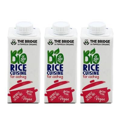 The Bridge Crème CUISINE au riz bio, Lot de 3x20cl